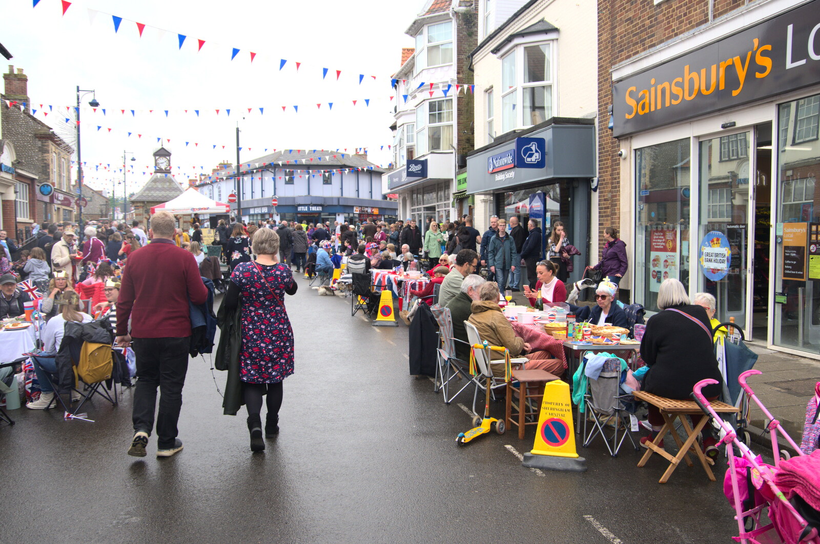Sheringham's street party has kicked off from A Coronation Camping Picnic, Kelling Heath, Norfolk - 6th May 2023