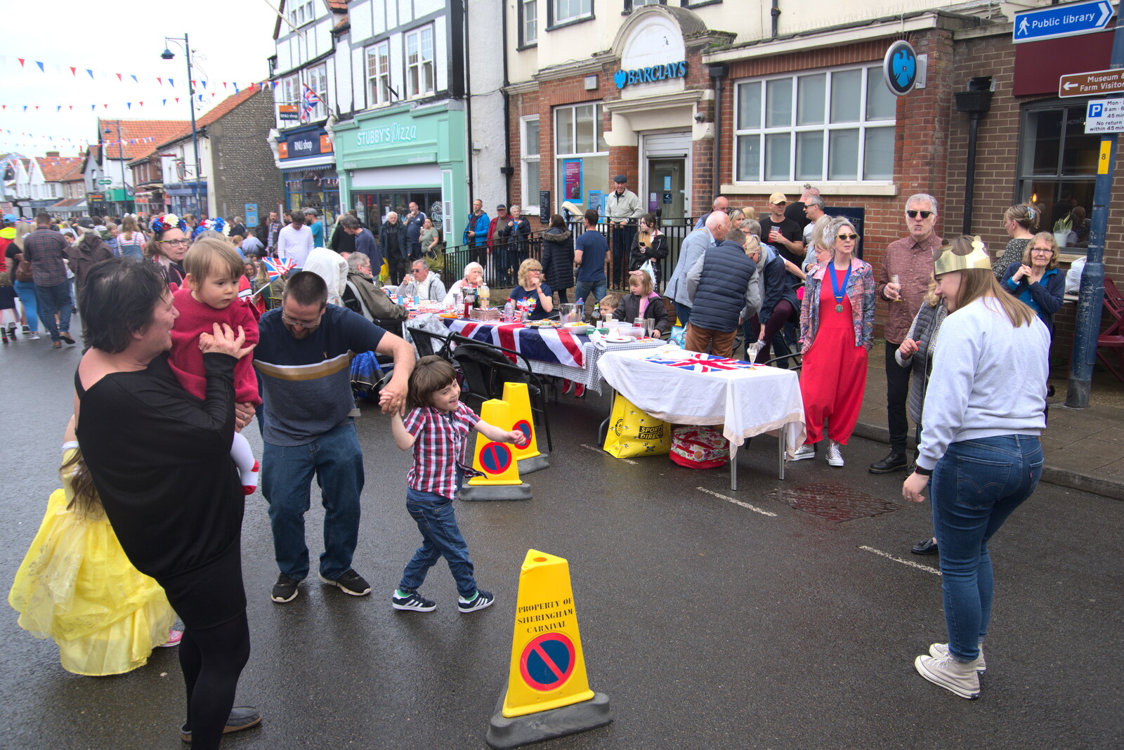 Sheringham's street party from A Coronation Camping Picnic, Kelling Heath, Norfolk - 6th May 2023