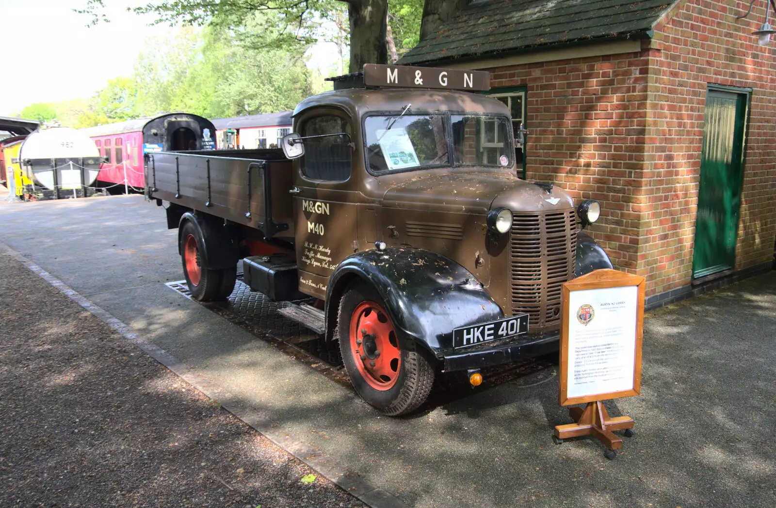 An M&GN lorry at Holt, from A Coronation Camping Picnic, Kelling Heath, Norfolk - 6th May 2023