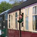 Isobel waves as she heads back to Kelling, A Coronation Camping Picnic, Kelling Heath, Norfolk - 6th May 2023