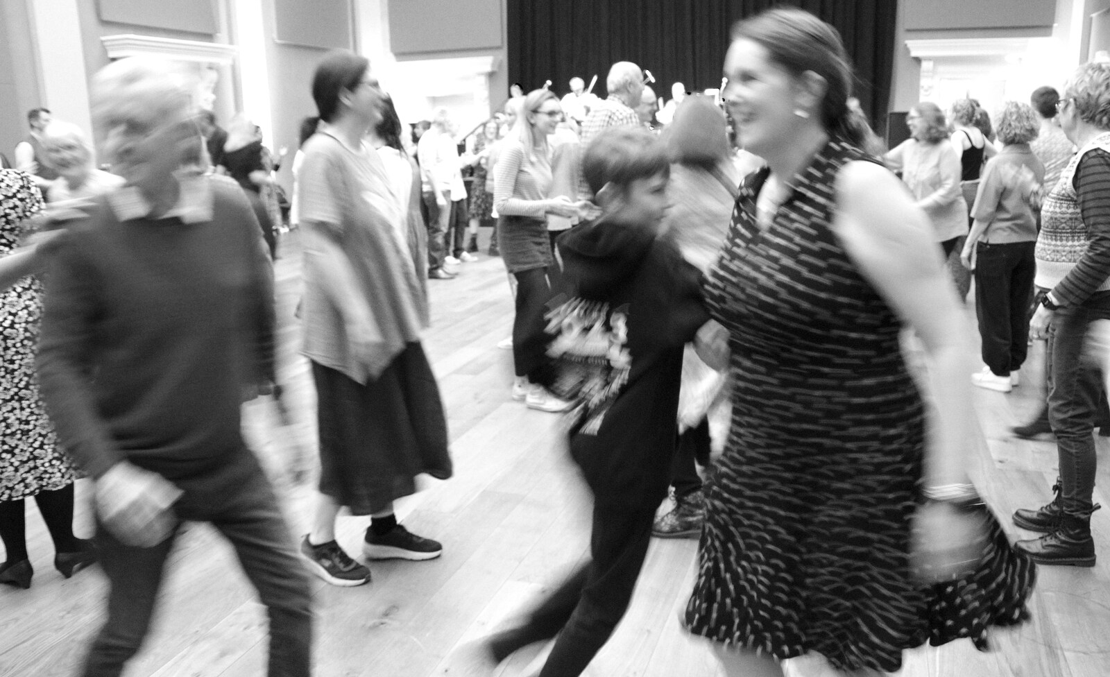 Harry and Isobel swirl around from DesignerMakers' Fund-Raising Ceilidh, The Cornhall, Diss - 13th May 2023