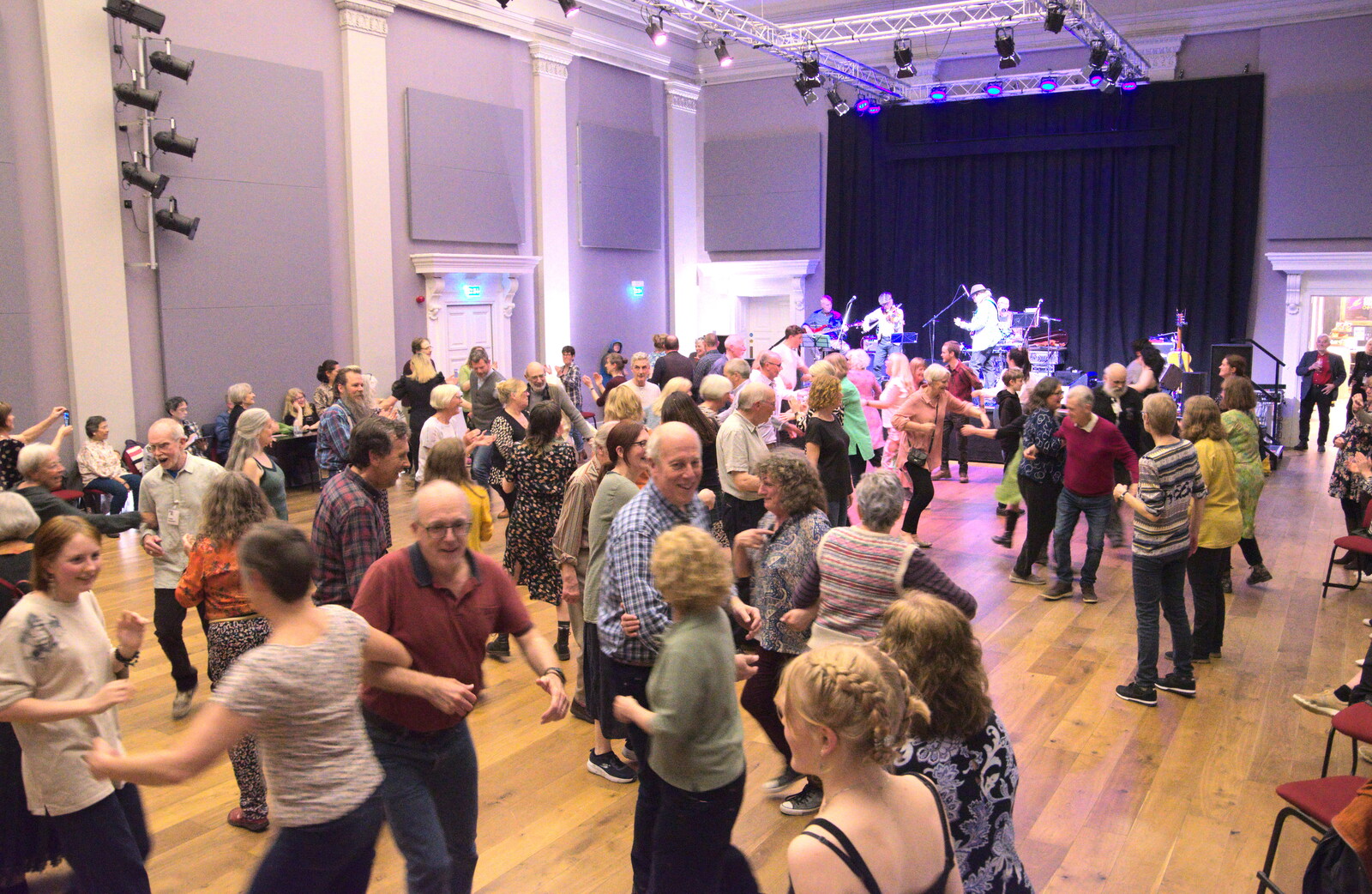 The scene in the Cornhall from DesignerMakers' Fund-Raising Ceilidh, The Cornhall, Diss - 13th May 2023