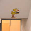 There's a Mike Webb duck over a low door, DesignerMakers' Fund-Raising Ceilidh, The Cornhall, Diss - 13th May 2023