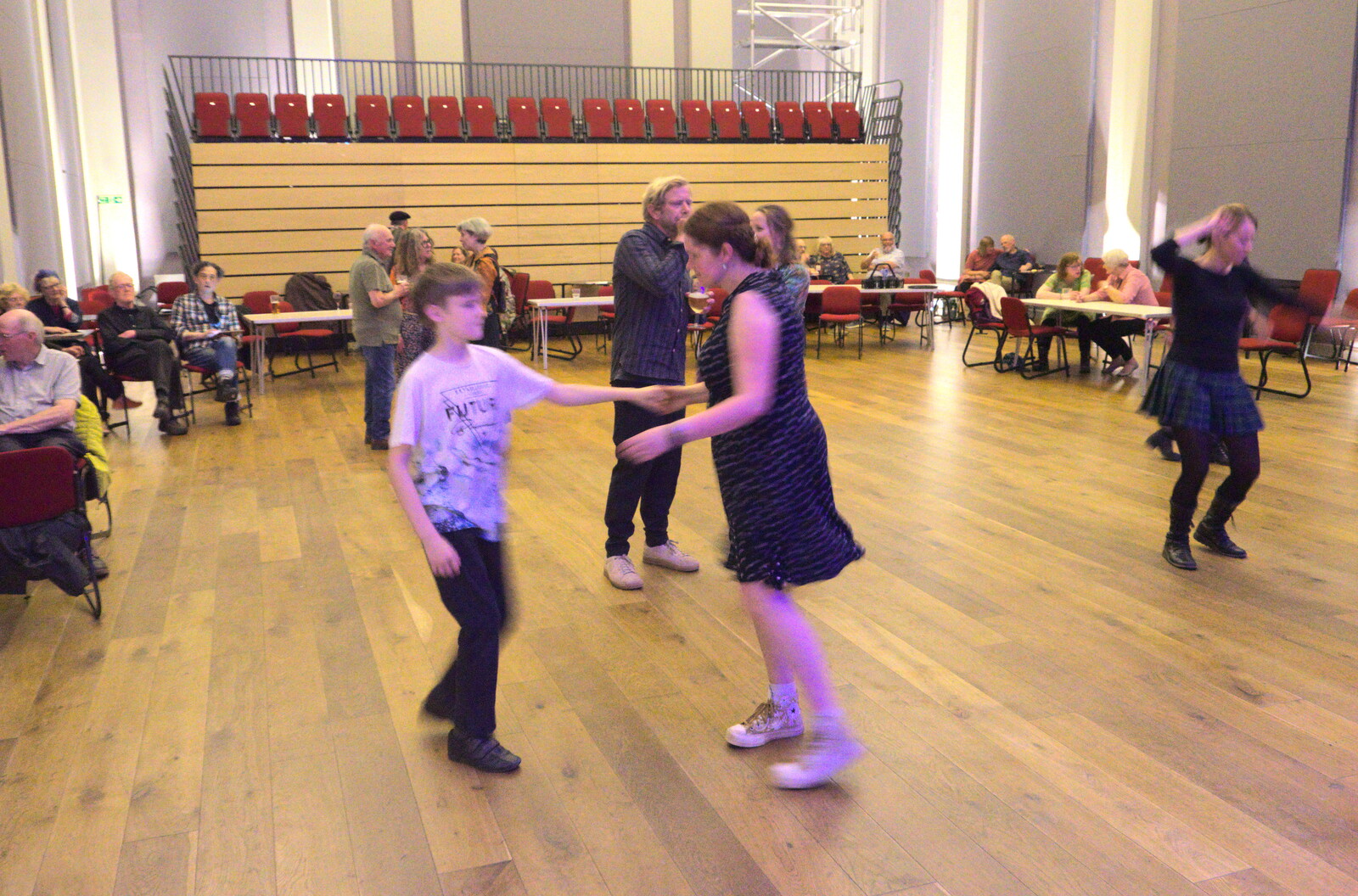 Harry and Isobel have a dance from DesignerMakers' Fund-Raising Ceilidh, The Cornhall, Diss - 13th May 2023