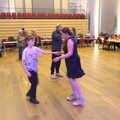 Harry and Isobel have a dance, DesignerMakers' Fund-Raising Ceilidh, The Cornhall, Diss - 13th May 2023