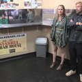Allyson and Pete hang around in the kebab shop, DesignerMakers' Fund-Raising Ceilidh, The Cornhall, Diss - 13th May 2023