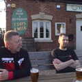 Gaz and Phil outside the Half Moon in Rushall, The BSCC at Rushall, South Lopham and Redgrave - 25th May 2023
