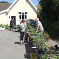 Isobel chats at the Brome plant sale, The BSCC at Rushall, South Lopham and Redgrave - 25th May 2023