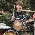 Drumming action, Ricochet at the Queen's Head, Eye, Suffolk - 26th May 2023