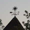 There's a cool weather-vane on the library, Ricochet at the Queen's Head, Eye, Suffolk - 26th May 2023