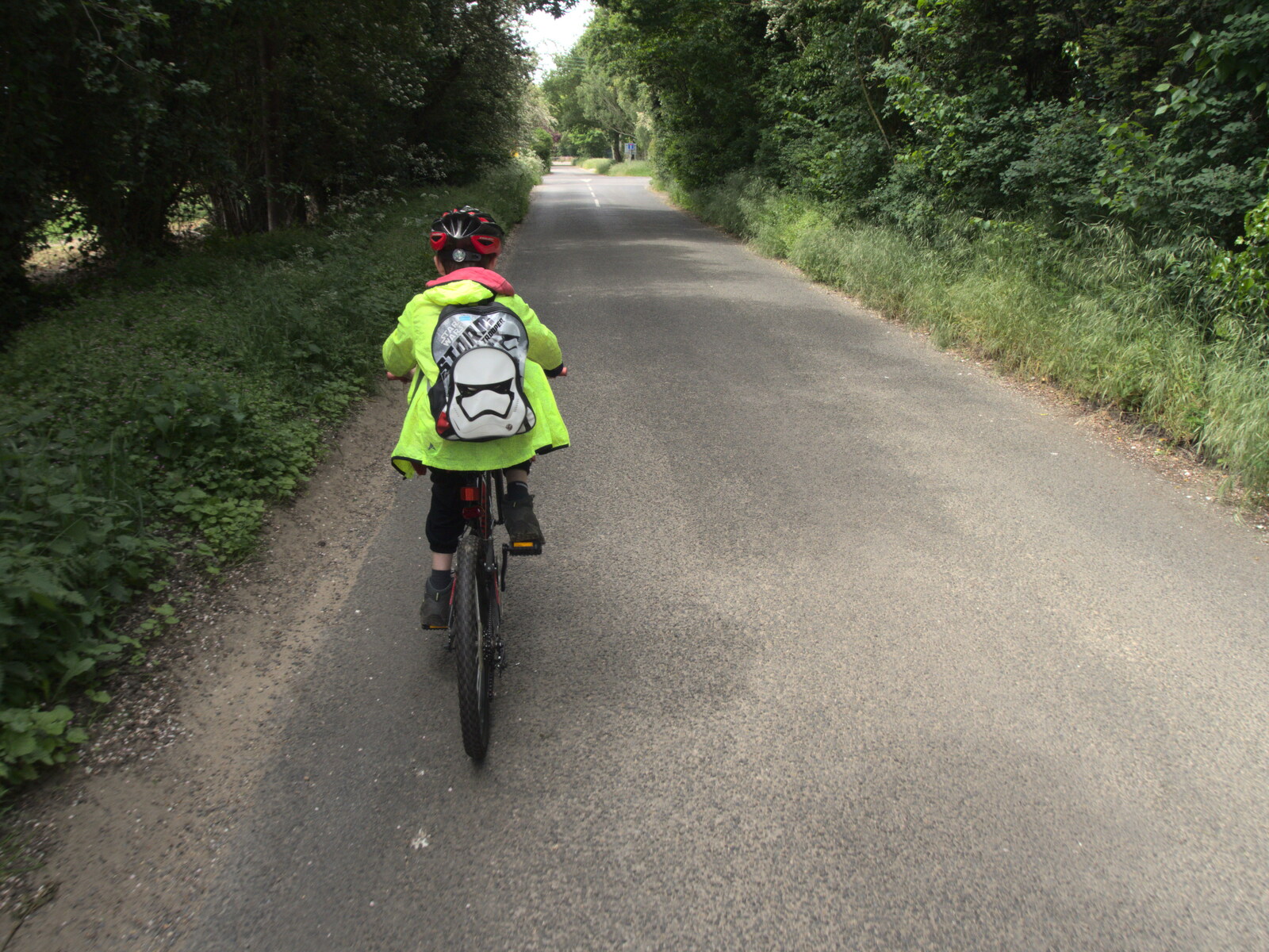 Harry's actually on his bike again from A Quest for the Fabled Swimming Spot, Hoxne, Suffolk - 29th May 2023