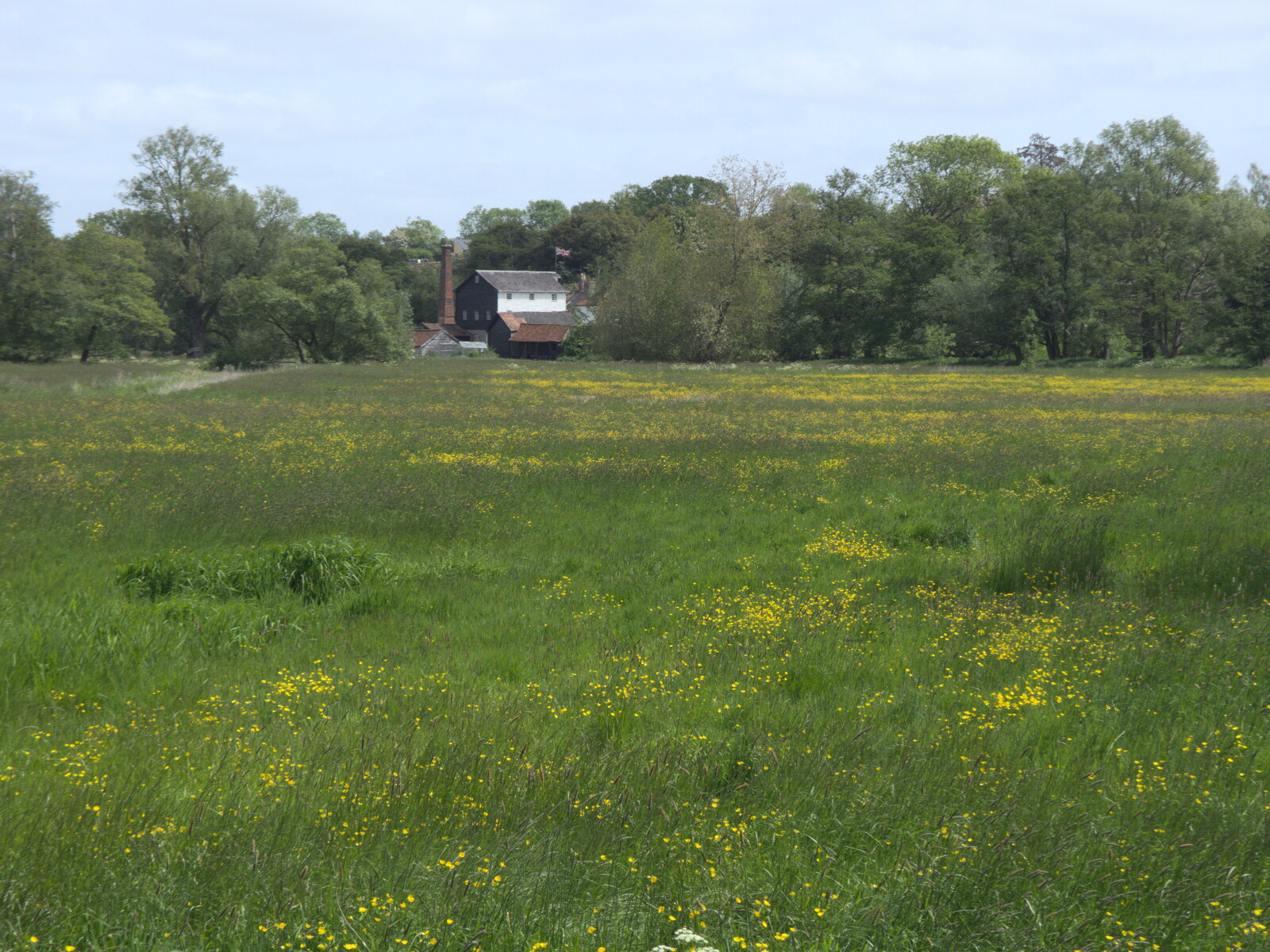 The mill across the meadow from A Quest for the Fabled Swimming Spot, Hoxne, Suffolk - 29th May 2023