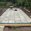 The greenhouse base is complete at last, A Quest for the Fabled Swimming Spot, Hoxne, Suffolk - 29th May 2023