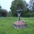 Flowers around the village sign, A Quest for the Fabled Swimming Spot, Hoxne, Suffolk - 29th May 2023