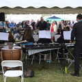 The view from the percussion section, The Suffolk Youth Wind Orchestra at the Suffolk Show, Trinity Park - 1st June 2023