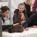 A fluffy bunny gets a cuddle, The Suffolk Youth Wind Orchestra at the Suffolk Show, Trinity Park - 1st June 2023