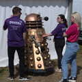 Someone grabs onto a Dalek, The Suffolk Youth Wind Orchestra at the Suffolk Show, Trinity Park - 1st June 2023