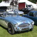 A lovely Austin Healy in the Oaksmere's car park, Oaksmere Classic Cars, Brome, Suffolk - 4th June 2023