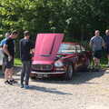 People mill around an old Maserati, Oaksmere Classic Cars, Brome, Suffolk - 4th June 2023