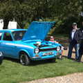 A vivid blue Mark 1 Ford Escort Mexico, Oaksmere Classic Cars, Brome, Suffolk - 4th June 2023