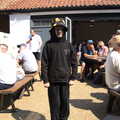 Harry stands in the sun to warm up, Forest Park Camping and a Walk to Cromer, Northrepps, Norfolk - 10th June 2023