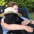 Tilly's got another hat on, and gets a cuddle, Forest Park Camping and a Walk to Cromer, Northrepps, Norfolk - 10th June 2023