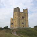 Orford Castle and its new orange render, Orford Castle and Ipswich Injections, Suffolk  - 18th June 2023