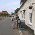 We walk up the street to the beer garden, Orford Castle and Ipswich Injections, Suffolk  - 18th June 2023