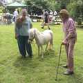 A tiny pony does the rounds, BSCC Rides and the Village Fete, Brome, Suffolk - 8th July 2023