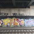 Railway graffiti, The Suffolk Youth Wind Orchestra at Haan, North Rhine-Westphalia, Germany - 28th July 2023