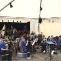 The orchestra assembles and tunes up, The Suffolk Youth Wind Orchestra at Haan, North Rhine-Westphalia, Germany - 28th July 2023