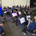 The orchestra in action, The Suffolk Youth Wind Orchestra at Haan, North Rhine-Westphalia, Germany - 28th July 2023