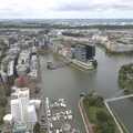The view from 168 metres up, A Walk To The Rheinturm, Düsseldorf, Germany - 29th July 2023
