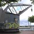 An old dockside crane, A Walk To The Rheinturm, Düsseldorf, Germany - 29th July 2023