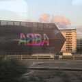 An odd building with Abba on it, A Walk To The Rheinturm, Düsseldorf, Germany - 29th July 2023