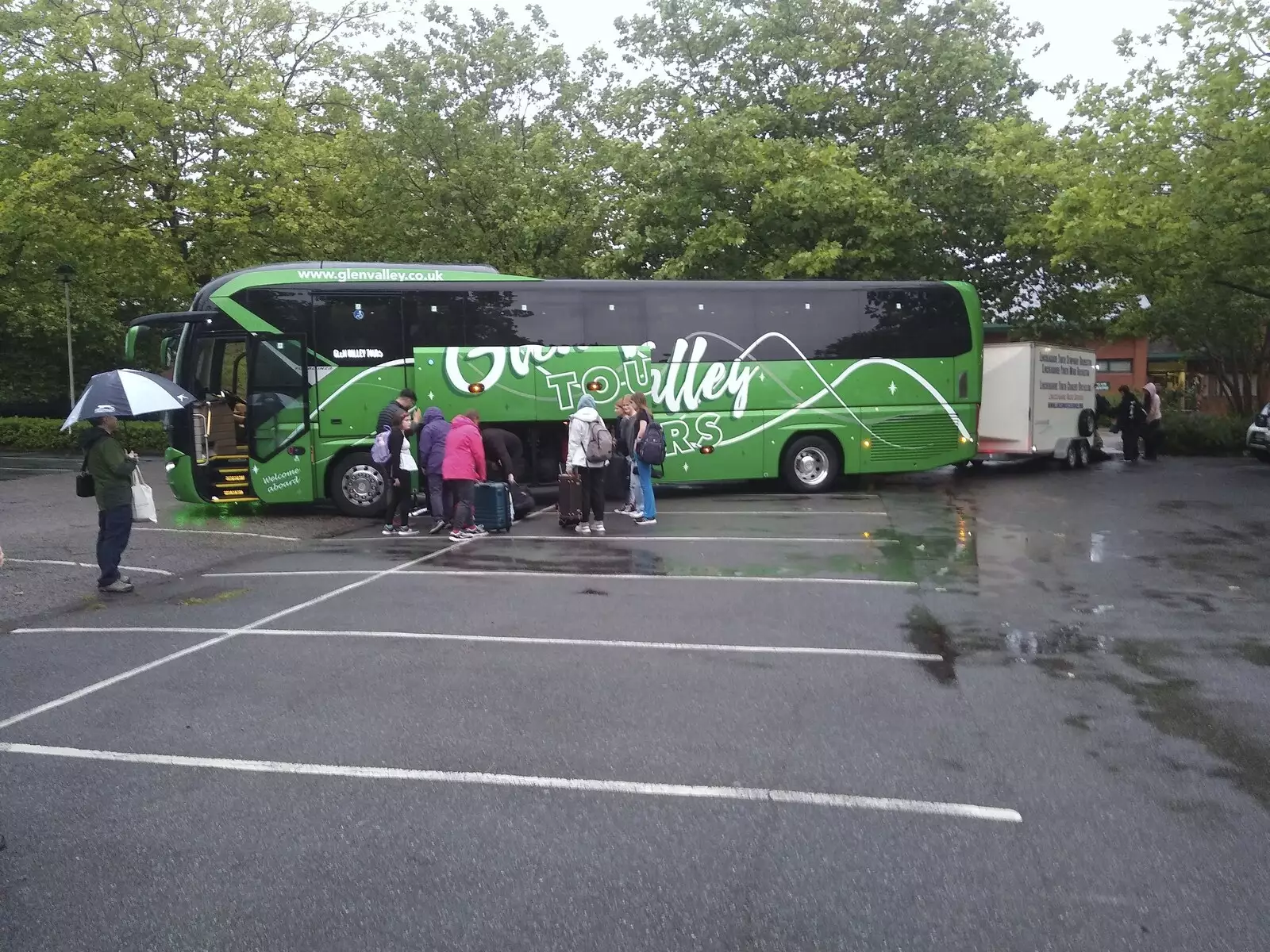 The SYWO tour bus returns to Northgate, from National Grid Pylon Upgrades, Thrandeston, Suffolk - 30th July 2023