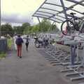 The bike racks at Diss Station, Norwich Cinema and the GSB at Wickham Skeith, Suffolk - 5th August 2023