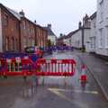 Church Street in Eye is closed for water works, Norwich Cinema and the GSB at Wickham Skeith, Suffolk - 5th August 2023