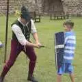 There's an axe-and-sheild demo, The Irish Massive do Framlingham and Southwold, Suffolk - 9th August 2023