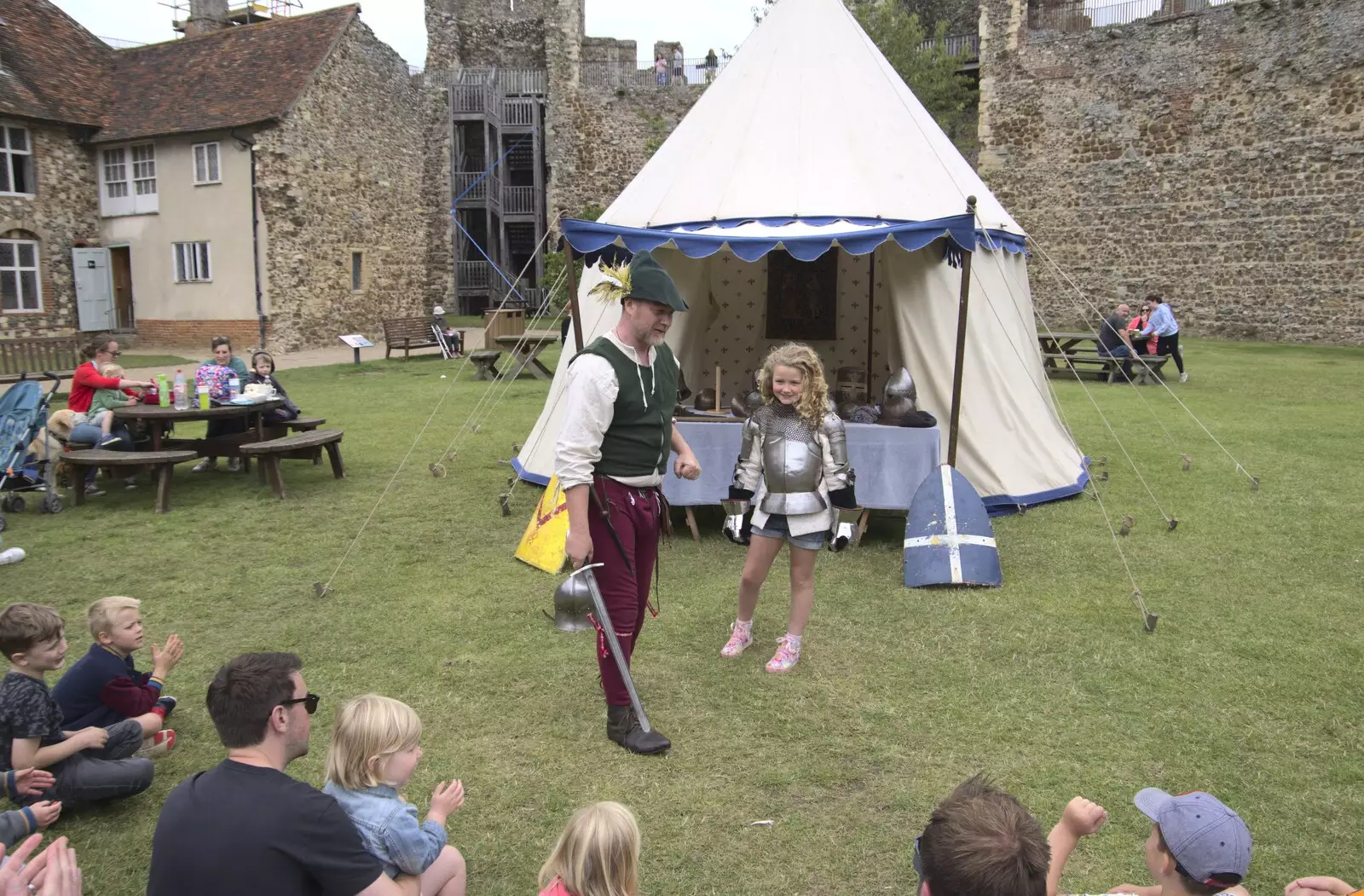 Applause at the end of the presentation, from The Irish Massive do Framlingham and Southwold, Suffolk - 9th August 2023