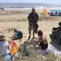 We're on the beach at the Harbour end, The Irish Massive do Framlingham and Southwold, Suffolk - 9th August 2023