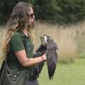A peregrine falcon, covering, Banham Zoo and the Howler Monkeys, Banham, Norfolk - 11th August 2023