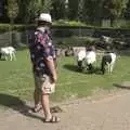 Noddy inspects the goats, Banham Zoo and the Howler Monkeys, Banham, Norfolk - 11th August 2023