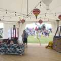 There's a balloon theme in a marquee, The Old Buckenham Not Air Balloon Festival, Norfolk - 13th August 2023