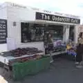 The Undercliff Café hut on the beach, A trip on the Ferris Wheel, Felixstowe, Suffolk - 15th August 2023