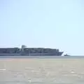 A huge container ship heads to the docks, A trip on the Ferris Wheel, Felixstowe, Suffolk - 15th August 2023