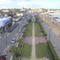 A view of Sea Road from up the ferris wheel, A trip on the Ferris Wheel, Felixstowe, Suffolk - 15th August 2023