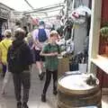 Isobel, Fred and Harry in Norwich Market, Shoe Shopping in Norwich, Norfolk - 16th August 2023