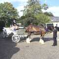 There's a horse and cart at the Oaksmere, Sean Visits, and an 18th Birthday Party, Eye, Suffolk - 18th August 2023