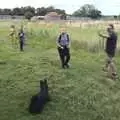 John does a bit of dog training, A Cambridge Reunion on the Beach, Dunwich, Suffolk - 23rd August 2023